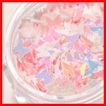 1Jar 미니 다채로운 꿈꾸는 나비 네일 반짝이 마카롱 환상 장식 재료 액세서리 : moamoa8989