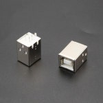 5Pcs 4Pin 사각 USB 유형 b 연결 관 소켓 usb B 유형 잭 선창 여성 180 정도 PCB 용접 부모 인쇄 기계 자료 항구를 위해 : 캄컴킨진플렉스