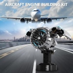 하이 고도 항공기 엔진 제작 키트, 모터가 장착된 터보팬 모델 나만의 키트 제작, 청소년을 위한 STEM 프로젝트 14+ (1786 PCS) : Amazing008