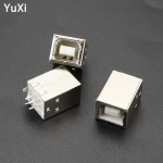 5Pcs 4Pin 사각 USB 유형 b 연결 관 소켓 usb B 유형 잭 선창 여성 180 정도 PCB 용접 부모 인쇄 기계 자료 항구를 위해 : 캄컴킨진플렉스