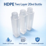HDPE Two layer 20ml bottle 2겹 보틀 캡 포함 화이트캡 레드캡 선택가능 10개입 1박스 : 주식회사 한길메디텍