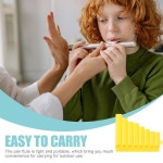 8음 팬플루트 소형 컴팩트 디자인 뛰어난 내구성 초보자에게 완벽한 휴대용 악기 재미 : harangharang9