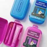 [특별행사] 미소미 휴대용 포켓트립 칫솔 치약 여행용 블루/핑크 미세모칫솔 본품/리필 : MISOMI