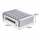 새로운 2.5G LAN 코어 i5 10210U Celeron J4124 6×Intel 미니 PC 팬리스 산업용 소프트 라우터 PfSense 방화벽 어플라이언스 ESXI... 