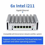 새로운 2.5G LAN 코어 i5 10210U Celeron J4124 6×Intel 미니 PC 팬리스 산업용 소프트 라우터 PfSense 방화벽 어플라이언스 ESXI... 