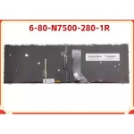 Clevo N750 CVM15F26SUJ430R 6-80-N7500-280-1R 라틴 러시아어 내장 키보드용 : 호원상사.