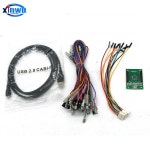 Xm10 Xinmotek 듀얼 플레이어 컨트롤러, Ps3 PC 라즈베리 파이 인 1 조이스틱 인코더 보드, 네오 지오 산와 아케이드 게임 단추 케이블... 