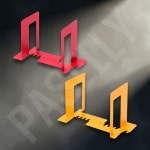 파샐리 다기능책지지대 연결형책정리대 철제연동책꽂이 특소 2P 옐로우 : 얼쑤스토어