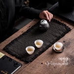 [다도 러너] 예향원 천연 감물 염색 고급 노포 다석 티테이블 매트 E-10890 : 예향원