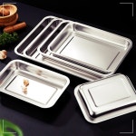 업소용 트레이 32x22x2cm 중형 스텐쟁반 쟁반 2 H 스텐 주방 20I WBE91BA : 스테디퀸