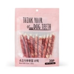 (N포인트+)띵독 띵크유어독 강아지 스틱개껌 치킨 우유껌 스틱 24p, 240g, 3개 : 루비앙펫