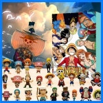 핫 뉴 원피스 크리스마스 애니메이션 캘린더 데이 펀 24일 할로윈 카운트다운 서프라이즈 크리스마스 페스티벌 수집용 장난감 선물 : 더리틀홈