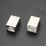 5Pcs 4Pin 사각 USB 유형 b 연결 관 소켓 usb B 유형 잭 선창 여성 180 정도 PCB 용접 부모 인쇄 기계 자료 항구를 위해 : 캄컴킨진플렉스