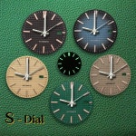 S 로고 31 8mm 오크 다이얼 블랙 다이얼 핸즈 없음 35 36 4R 7S 무브먼트 그린 야광 시계 개조 액세서리 HH-03 S Logo : 스마트바이홈인