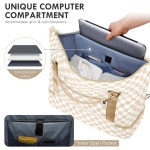 여성용 우마다 위켄더 오버나이트 신발장이 있는 어깨 여행용 더플 화장실 가방이 가방 Beige&Brown&Black : 은하우체국 1-3호점