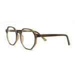 할리 Harley 다각 뿔테 안경테 투명안경테 H8902 C5 카키 : OPTICAL MANIA