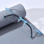 호닐레이 티타늄 안경 프레임 남녀용 무테 H7302 Black : 다산다4