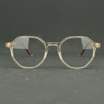 할리 Harley 다각 뿔테 안경테 투명안경테 H8902 C3 연옐로우 : OPTICAL MANIA