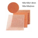 두께1 2MM 전도성 배터리 다공성 CU 소재 구리 재료 FOAM 금속 100x100x1 6mm 1pcs : 뮤즈와함께