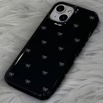 귀여운 리본 광택 소프트 폰 케이스 아이폰 17 에어 16 15 14 13 12 11 프로 맥스 16 7 8 플러스 SE 2022 X XS 충격 방지 백 커버 : 칠링판다