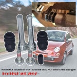 피아트 500 2007 - 프론트 브레이크 캘리퍼 슬라이더 가이드 핀 볼트 키트 좌우 디스크 하우징 슬리브 부싱 씰 113-1355X CKT1024... 