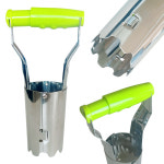 나성아그로 스테인레스 스틸 구근 파종기 모종이식기 감자 씨앗 구근 파종 삽 텃밭 주말농장 : 나성아그로