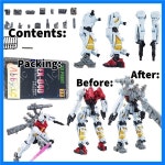 HG 1/144 GMS-01 Sugais Gelgoog Anubis EX-040 수지 숄더 캐논 배낭 연료 탱크 키우기 피트 팝업 암 포드 부품 : 더엑시스