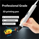 핫세일 RP800A 3D 펜 스크리블 OLED 디스플레이 프린팅 PLA 필라멘트 포함 낙서용 크리스마스 선물 : 더엑시스