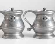 윌튼 플라우 태번 리버티 벨 솔트 & 페퍼 쉐이커 빈티지 소금 후추통 : 래이 Layyy