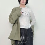 리하이] 레터링 슬림핏 스판 긴팔티(3color) : Rehi 리하이