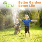 접이식 정원 호스 릴 5/8 x 100피트, 10기능 분무기 노즐이 있는 헤비 듀티 벽 장착 릴, 길이 잠금 장치/자동 슬로우 리턴 시스템, 180... 