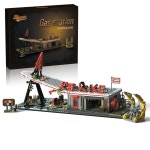 주유소 빌딩 세트 - 성인 청소년 영화 게임 애호가를 위한 미니피규어 1768개 세트가 포함된 TV 시리즈 장면 모듈형 컬렉션 키트 : 퍼플제2