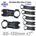 UNO AL7050 자전거 스템 알로이 초경량 7도 31.8mm 60 100 MTB 로드 핸들바 : 유진종합상사9