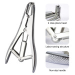 호환  농장 동용 스테인리스 스틸 양 꼬리 절단 수술기구 대형 확장 플라이어 탄성 고무 절제 링 : 하나조아일