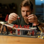 주유소 빌딩 세트 - 성인 청소년 영화 게임 애호가를 위한 미니피규어 1768개 세트가 포함된 TV 시리즈 장면 모듈형 컬렉션 키트 : 퍼플제2