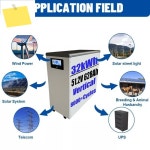 51.2V 628Ah 32kWh 리튬인산철 에너지 저장 배터리 팩 가정용 태양광 시스템 오프그리드 ESS용, BMS 탑재, 고용량, 긴 수명 : CN무역1