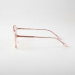 할리 HARLEY 동글이 뿔테안경테 얇고 가벼운뿔테 H5496 C4 투명핑크 : OPTICAL MANIA