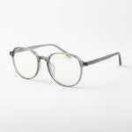 할리 HARLEY 동글이 뿔테안경테 얇고 가벼운뿔테 H5496 C6 투명그레이 : OPTICAL MANIA