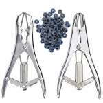 호환  농장 동용 스테인리스 스틸 양 꼬리 절단 수술기구 대형 확장 플라이어 탄성 고무 절제 링 : 하나조아일