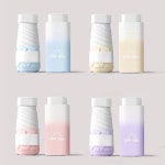 간편 휴대용 미니 사이즈 그라데이션 햇빛 차단 5단 양산 겸용 우산 : 1004솔트