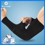 WEST BIKING 아이스 실크 스포츠 암 슬리브, 사이클링 태양 UV 차단, 야외 여행, 달리기, 체육관, 피트니스, 시원한 여름 : 더코튼라이프