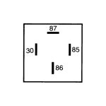 HELLA 4RA 965 400-001 릴레이 12V 30A SPST BKT 블랙 : 봉화상사