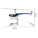 호환  132 로빈슨 R44 공군 헬리콥터 다이캐스트 모형 비행기 실내 장식 : 행복모아요