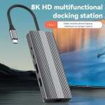 Blueendless 10 in 1 포트 유형 C 어댑터 4K 120Hz 8K DP 포트 유형 C 데이터 전송 USB3.0 TF SD 리더 헤드폰 소켓 : 유쾌한나라2