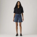 리바이스 배기 하이웨이스트 데님 반바지 142750855 : 브랜드홀릭