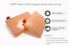 HDPE WAKO 275ml bottle reagent bottle  와코 시약 보틀 6개입 1박스 캡포함 레드캡 화이트캡 선택가능 : 주식회사 한길메디텍