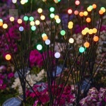 미소디자인 예쁜정원꾸미기 태양광 LED 정원등 6구 컬러믹스 야외테라스조명 실외조경 : 피넛코