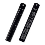 센티미터, 6인치 스테인리스 스틸 자 세트, 밀리미터, 인치 2pcs 기계... 적합합니다 작성자에게 초안 포함된 자, 금속 및 변환 미터 : 세계가게