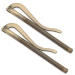 크래프트밈어 4가지 색상의 봄맞이 머니 클립으로 클립 지갑 가죽 공예 액세서리 팩 2개안 Antique Brass : 루나마켓1