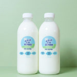 웅이네산양유 국내산 100% 산양요구르트 1000㎖ (2개×4주) 정기배송 : 괴산산양목장 웅이네농장